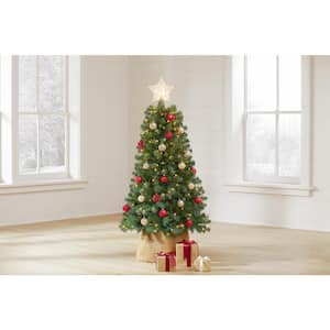 5 ft Woodtrail Norway Spruce Pre-Lit Artificial Christmas Tree with 200 Lights