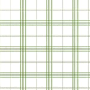 Kitchen Plaid Vinyl Strippable Roll Wallpaper (Covers 56 sq. ft.)