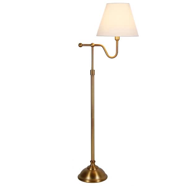 Meyer&Cross Wellesley 63 in. Brass Floor Lamp with Empire Shade FL0447 -  The Home Depot