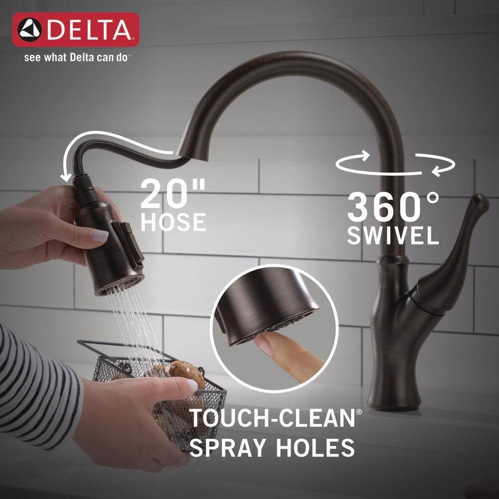 Venetian Bronze Single Handle Pull Down Kitchen Faucet with Spray