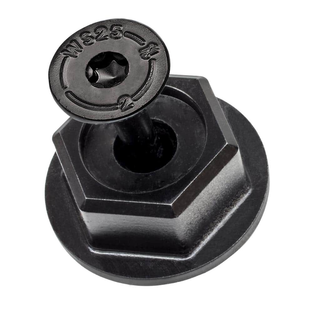 Black Low Profile Head Hex Drive Structural Wood Screws, 2-inch