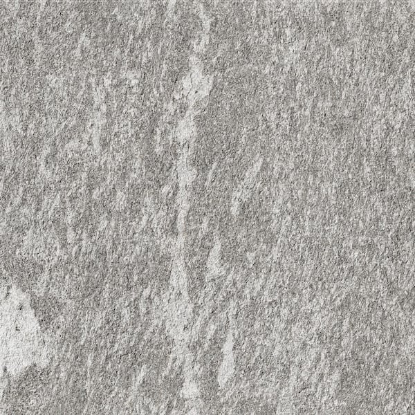 Corso Italia Sample - Alpe Gray 6 in. x 6 in. x 0.75 in. Quartzite Stone Look Porcelain Paver