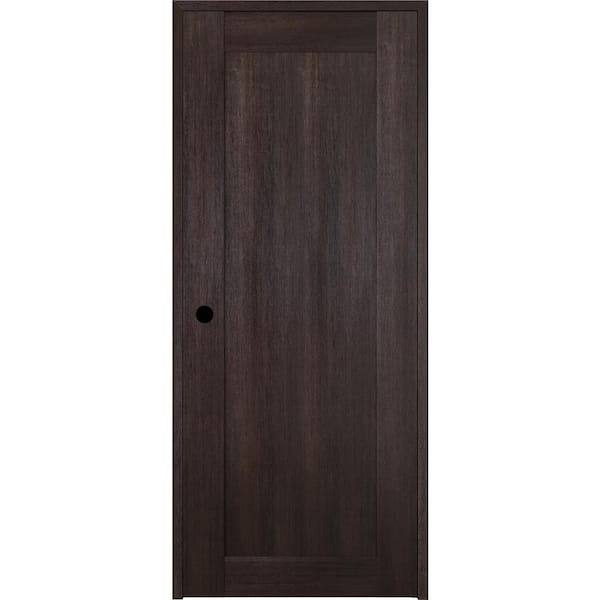 Belldinni Vona 07 18 in. x 80 in. Right-Handed Solid Core Veralinga Oak Prefinished Textured Wood Single Prehung Interior Door