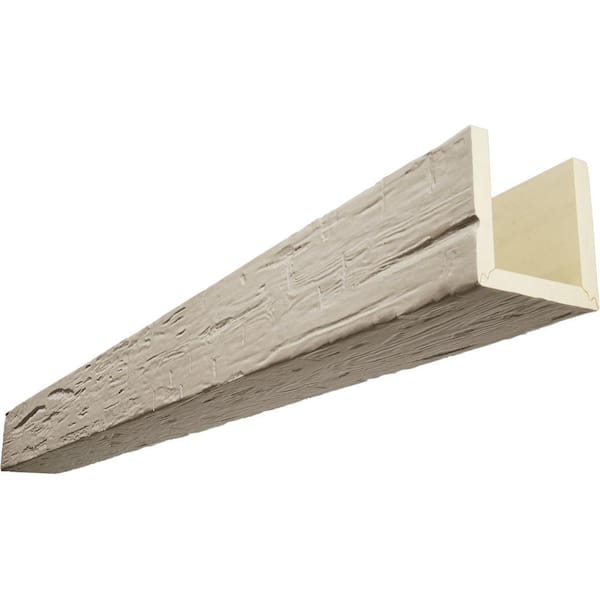 Endurathane 12 in. H x 12 in. W x 16 ft. L Hand Hewn Sand Dune Faux Wood Beam