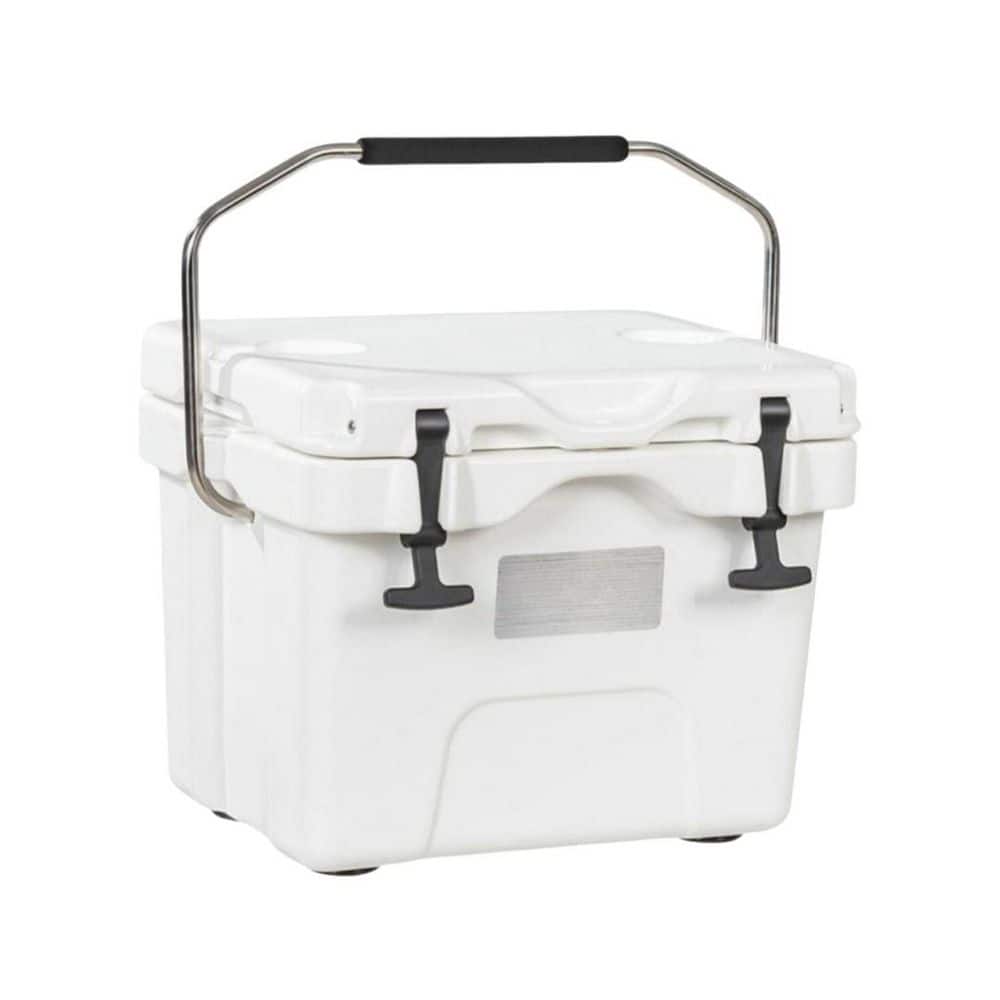 16 qt. Portable Insulated Ice Cooler with 24-Can Capacity, Leakproof, 4-Day