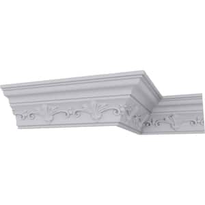 SAMPLE - 2-7/8 in. x 12 in. x 3-1/4 in. Polyurethane Roberts Crown Moulding
