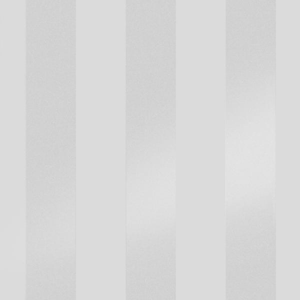 Laura Ashley Laura Ashley Lille Pearlescent Stripe Silver Wallpaper