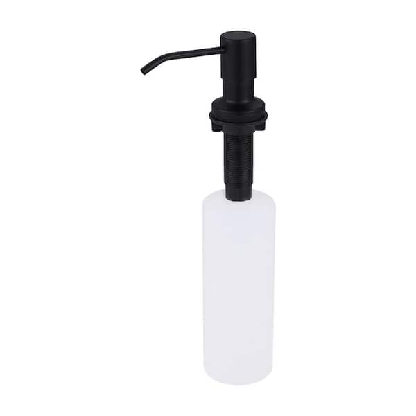 ARCORA Soap Dispenser with Straight Nozzle Stainless Steel in Matte Black