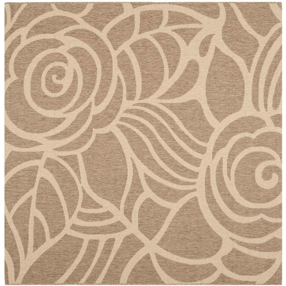 Blue Square Easy-Care Synthetic Indoor/Outdoor Area Rug