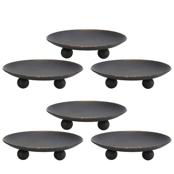 Unbranded Black Metal Candle Holder 6-Pack