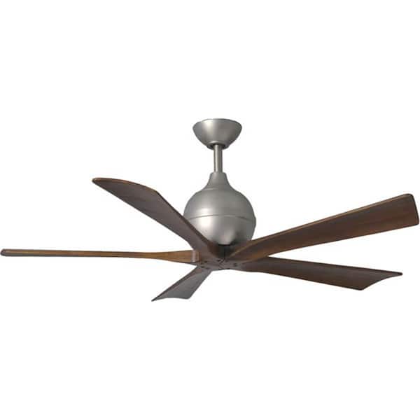 Atlas Irene 52 in. Indoor/Outdoor Brushed Nickel Ceiling Fan with Remote Control and Wall Control