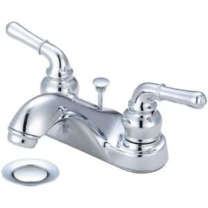 Accent 4 in. Centerset 2-Handle Bathroom Faucet in Polished Chrome