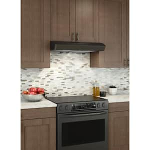 black stainless range hood 30