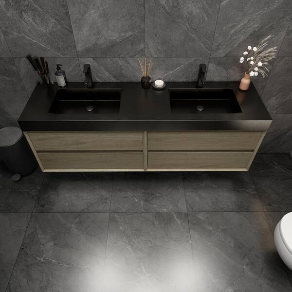 BV Better Vanity MIA 71 in. W. x 20 in. D x 24 in. H Double Sink
