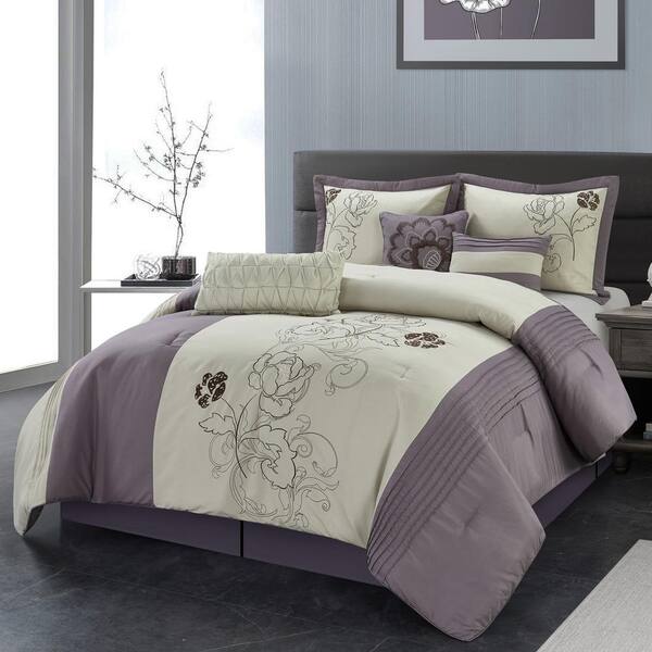 Ivory 0028099 King Fashion Street Adella 7 Piece Comforter Set Ivory 0028099 King Fashion Street Adella 7 Piece Comforter Set