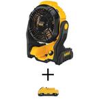 20V MAX Jobsite Fan with 20V MAX Compact Lithium-Ion 3.0Ah Battery