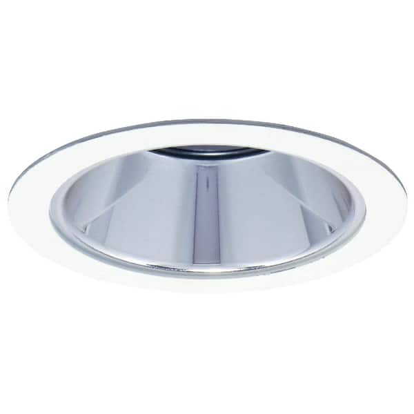 HALO 1421 Series 4 in. Specular Clear Reflector with White Recessed Trim