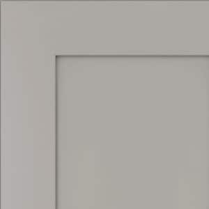 7.3125-in. W x 0.75-in. D x 7.3125-in. H. Bingham Cabinet Door Sample in Pebble Grey