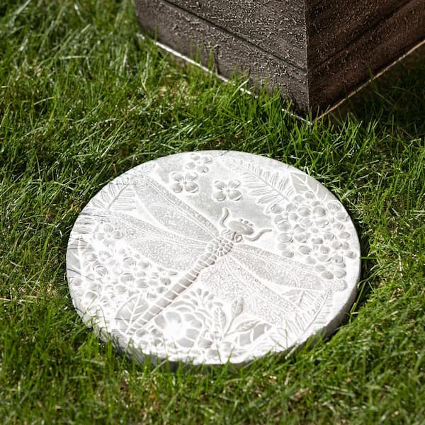 Dragonfly heart shape stepping stone, Gardening gift, buying Garden Decoration, Garden Gifts, 12