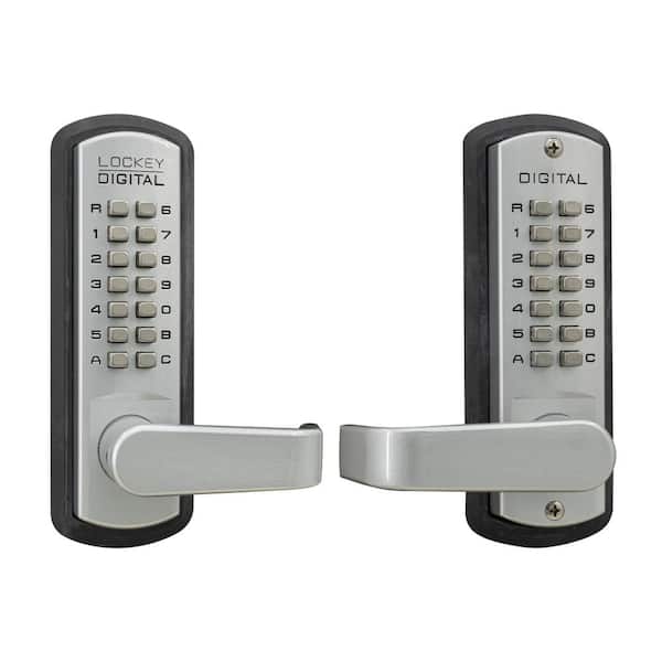 Unbranded 3835 Satin Chrome/Marine Grade Double Combination Mechanical Keyless Lever Lock with Passage Function
