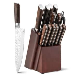 15-Piece Stainless Steel Knife Block Set