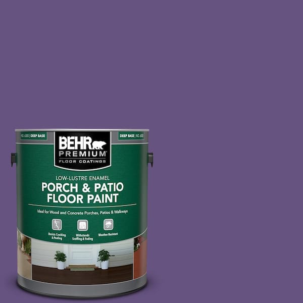 BEHR PREMIUM 1 gal. Home Decorators Collection #HDC-MD-25 Virtual Violet Low-Lustre Enamel Int/Ext Porch and Patio Floor Paint