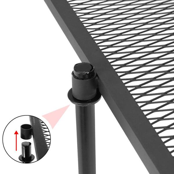 thumbnail image 2 of HZGAMER Adjustable Swivel Campfire Grill - Heavy Duty Steel Grate For Fire Pits, 13.4" Diameter, Portable For Camping 2 of 13