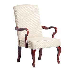 Derby Beige Gooseneck Arm Chair