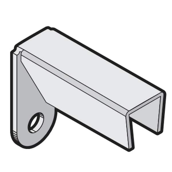 1 in. Black Fence Mounting Bracket Square Rails (4-Pack)