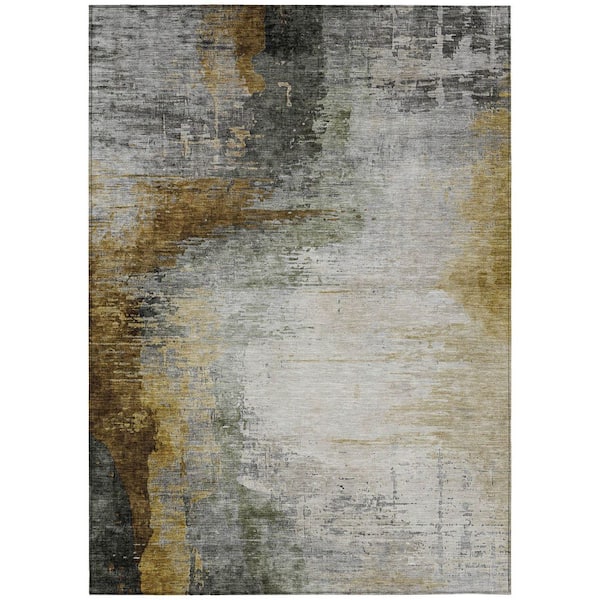 Addison Rugs Chantille Machine Washable Indoor/Outdoor Abstract ACN2041 Chocolate 3 ft. x 5 ft. Area Rug