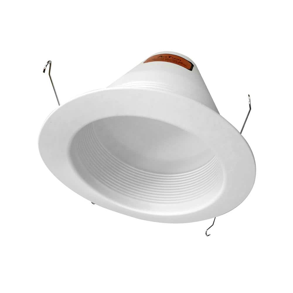White Aluminum 6-Inch Airtight Recessed Lighting Trim