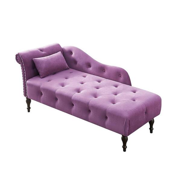 purple velvet recliner