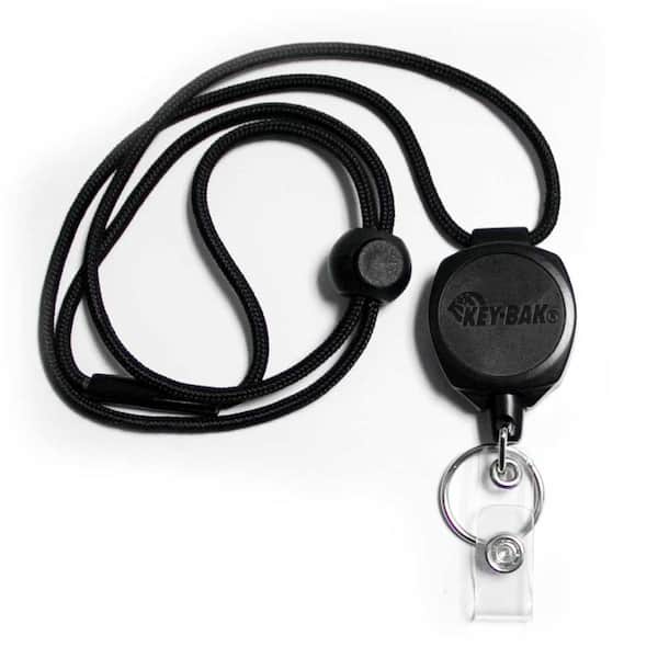 KEY-BAK Sidekick Retractable I.D. Badge and Keychain Lanyard with 24 in. Retractable Retractable Tether