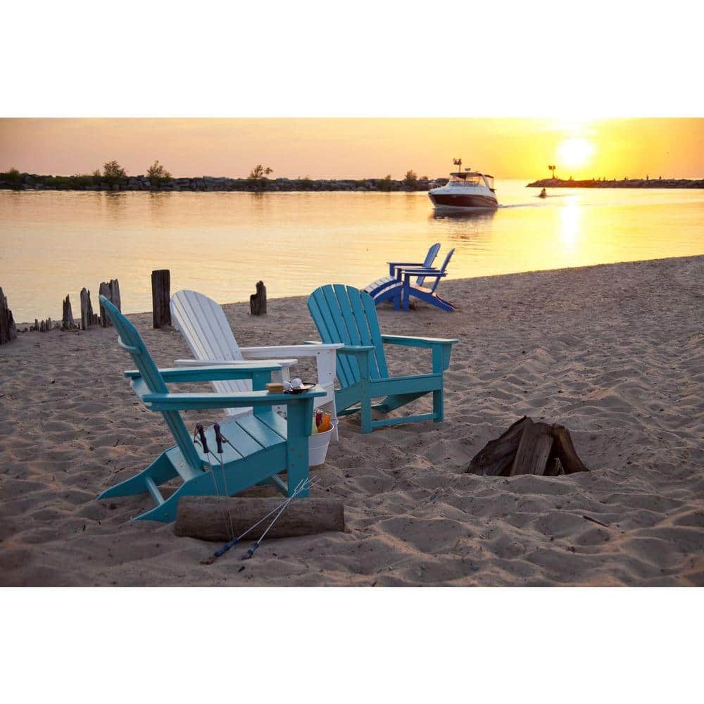 Teak Shellback POLYWOOD Outdoor Adirondack Chair