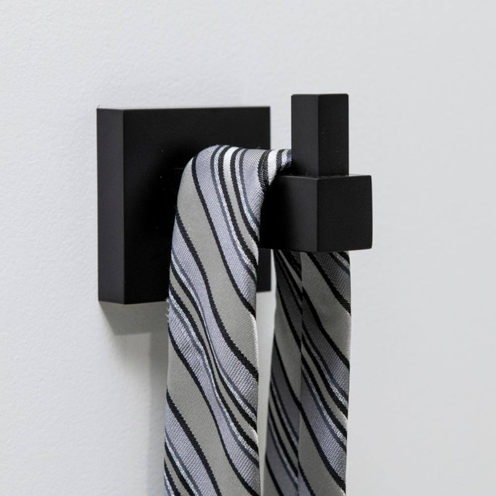 Matte Black Modern 3-Piece Bathroom Hardware Set