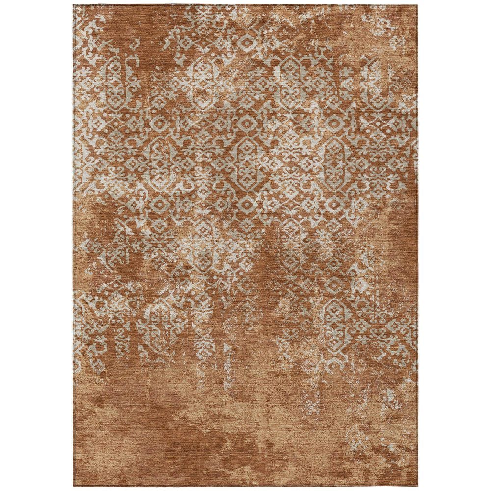 Chantille Machine Washable Indoor/Outdoor Abstract ACN2713 Paprika 10 ft. x 14 ft. Area Rug price history on PriceWatchPro