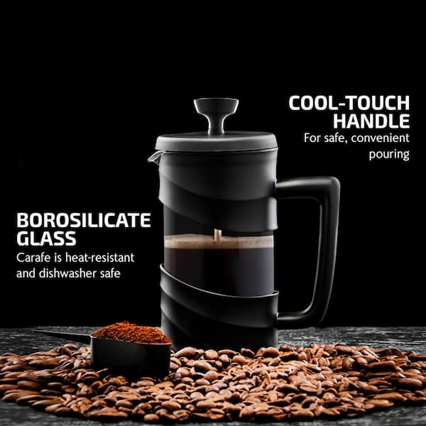 Most Durable Press Coffee Maker Made of 3 mm Thick Borosilicate