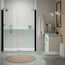 KOHLER Cursiva 48 in. W x 72 in. H Frameless Pivot Shower Door in Matte ...