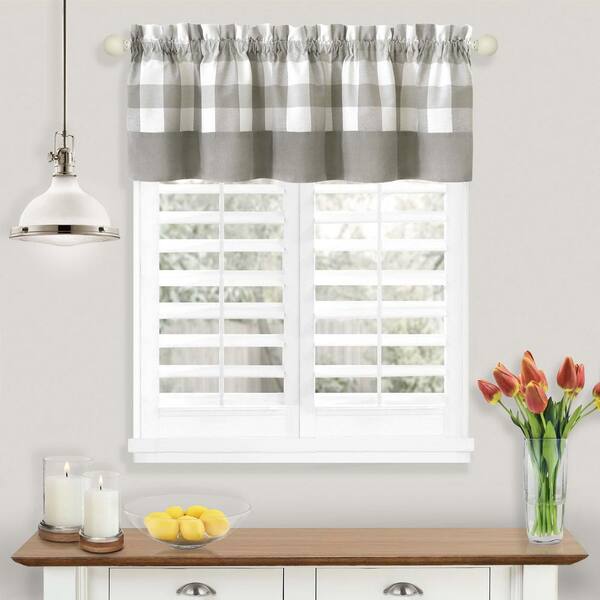 CURTAIN FLOWER BOX VALANCE POLKA DOTS TAN WHITE BLUE GREEN WINE BROWN closeout 
