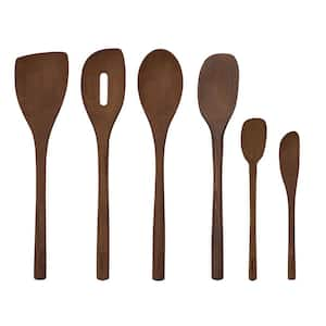 Red Beachwood Spatula Set (Set of 6)