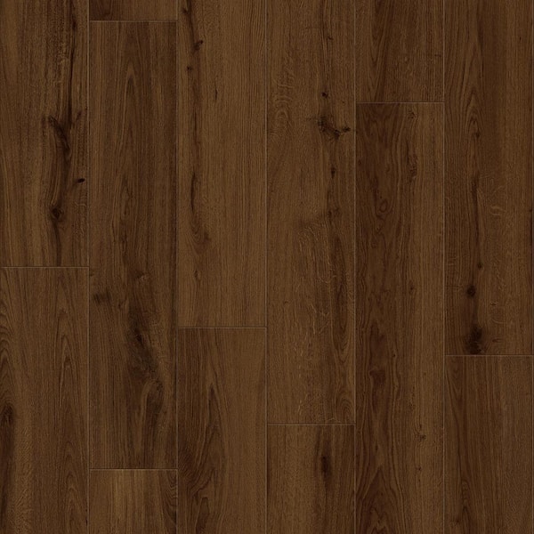 Hilcott Oak 9.44 in W x 47.64 in L Waterproof Hybrid Resilient Flooring (25.01 sq. ft. /case)