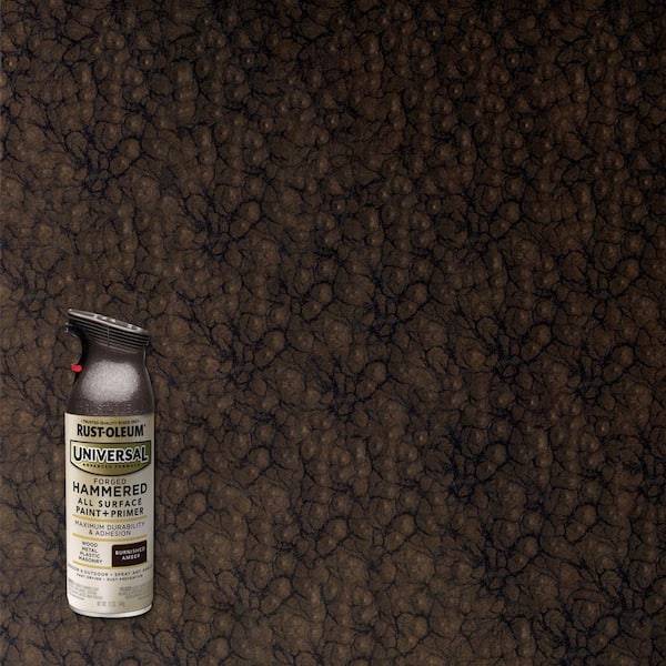 Rust Oleum Universal 11 Oz All Surface Hammered Burnished Amber Spray Paint And Primer In One 342487 The Home Depot - Rustoleum Forged Hammered Paint Colors