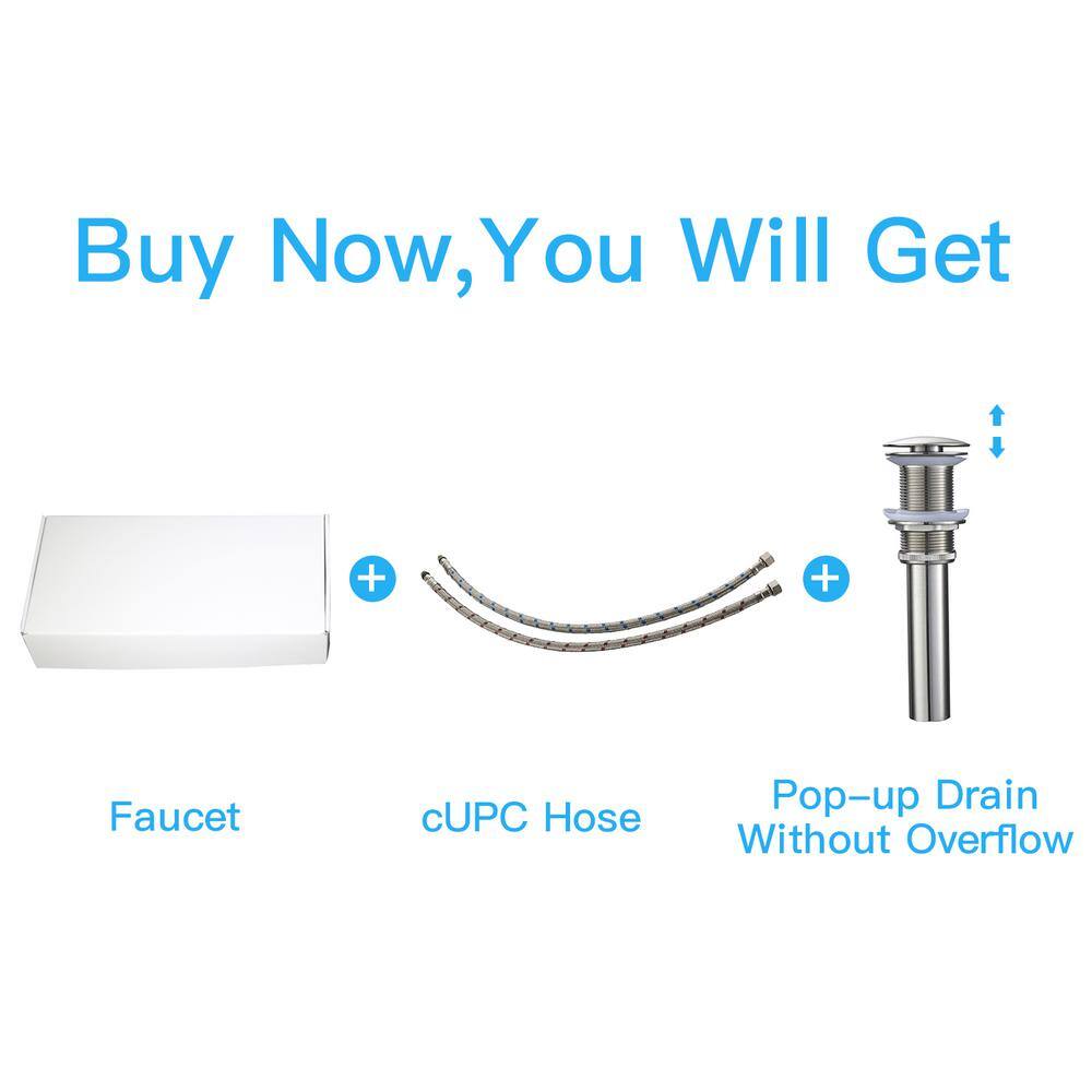 Brushed Nickel Single Handle Waterfall Vessel Sink Faucet