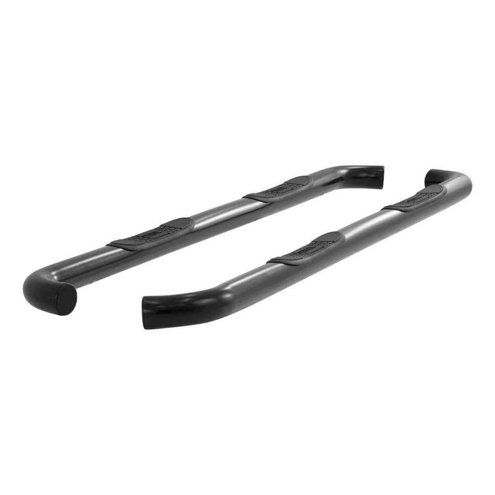 Aries 3-inch Round Black Steel Nerf Bars, No-drill, Select Toyota 