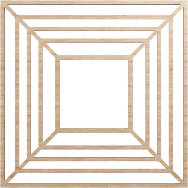 0.25 in. x 8.125 in. x 22 in. Wood Medallion Moulding