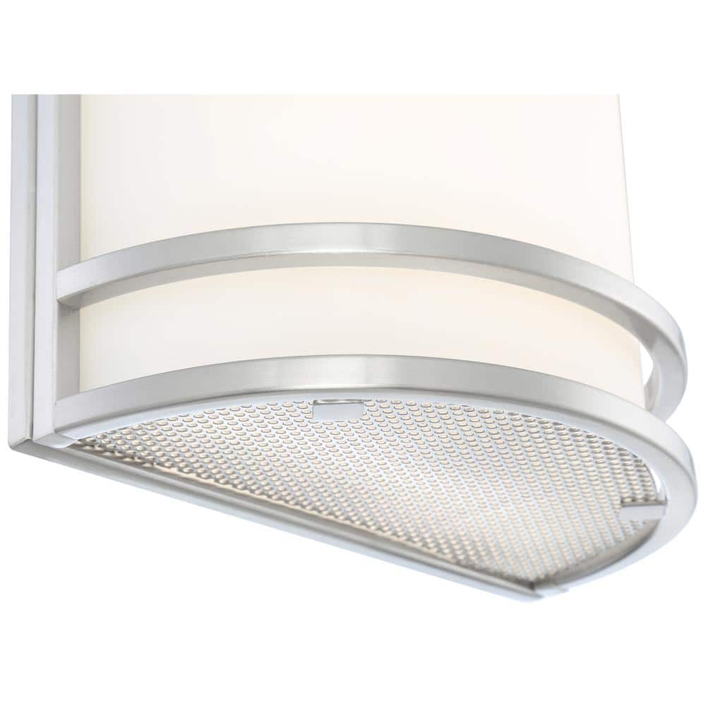Brushed Steel Dimmable Cylinder LED Wall Sconce