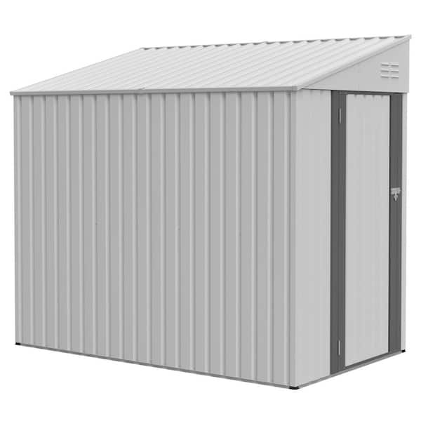 Heavy-Duty 7 ft. W x 4 ft. D Metal Lean-To Shed with All-Weather Protection(28 sq. ft. )
