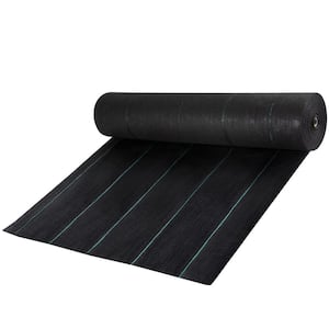 Weed Barrier Landscape Fabric, 5 ft. x 250 ft. 5 oz. Premium Woven Ground Cover Heavy Duty PP Material and Easy Setup