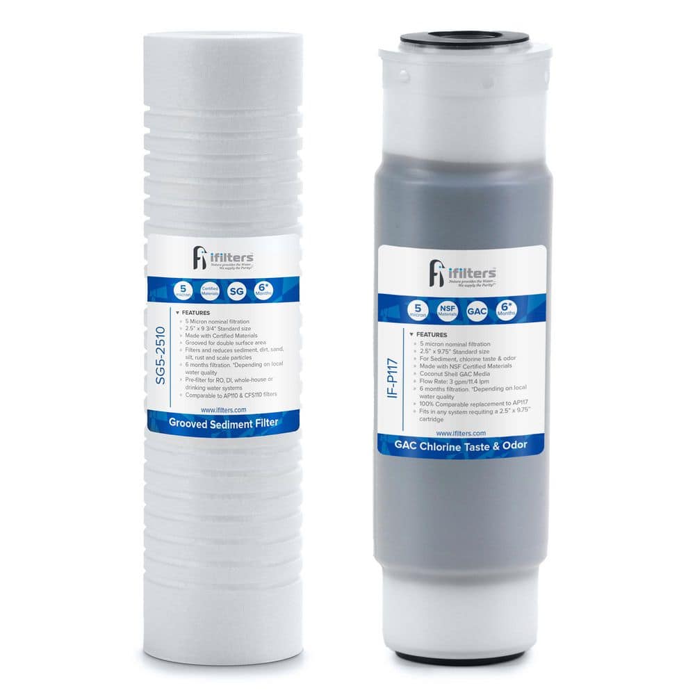 "LWH-D GEN 1 (2.5"" x 9.75"") Filter Set-Sediment, Rust, CTO-Fits AP117/AP110-2-Stage Whole House" price history on PriceWatchPro