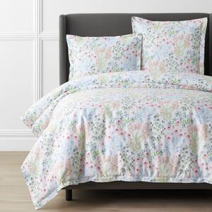 Legends Luxury Sweet Bouquet Sateen Multi-Colored Oversized King Cotton Duvet Cover